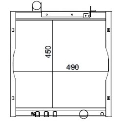 John Deere 5076EL RE223478N radiatorius