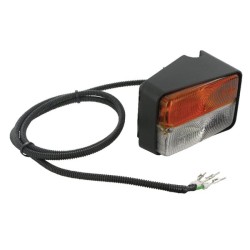 John Deere 5065E 0307530000 Krypties ir padėties apšvietimas RH stačiakampis, 12V, gintaro spalvos/skaidrus, užsukamas, Cobo