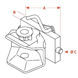John Deere 5090GV 8003673 Rankinis priekabos kablys