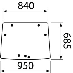 John Deere 5080GF ER386119 Priekinis langas Viršutinis