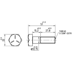 Case - IH 276 3047573R1N Rato varžtas Case - IH
