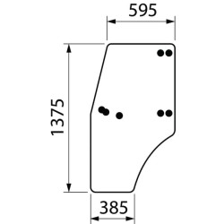 John Deere 5310N ER047754N Visas durų įstiklinimas