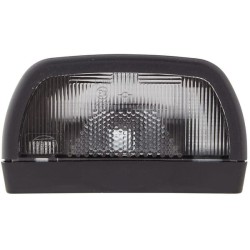 John Deere 5100R 2KA998523001 Valstybinio numerio apšvietimas 10W, stačiakampis, 12V, juodas, užsukamas, 102x56.5mm, Hella