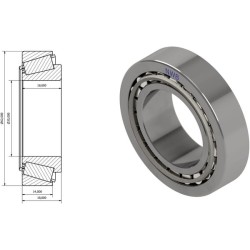 John Deere 6610 NWB9170 kūginis ritininis guolis