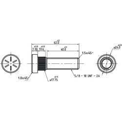 Case - IH 584 404341R3N Rato varžtas Case - IH
