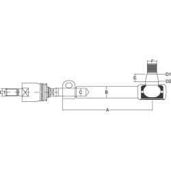 John Deere 6320 SHP361KR Skersinės vairo trauklės trauklė dešinė