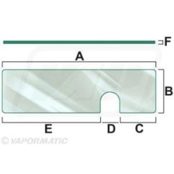Case - IH 595 / 595XL VPM7177 Stiklas