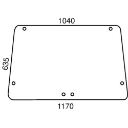 Case - IH 684 D6772 galinio lango viršutinė dalis