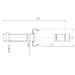 John Deere 6330 7332445002 Ašinis rutulinis galas