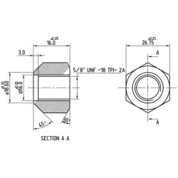 Case - IH 684 3047575R3N rato veržlės Case – IH