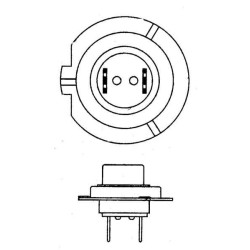 John Deere 6534PR 8GH007157121 lemputė Halogeninis vamzdis H7 12V 55W PX26d