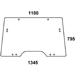 John Deere 6630 L171338N priekinis stiklas, atidaromas
