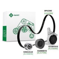 John Deere 6630PR 529403010 FEAD rinkinys