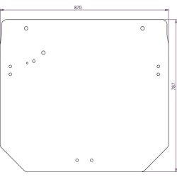 John Deere 6095RC R261272N Galinis langas 11 skylių