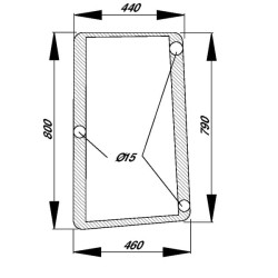 John Deere 7800 R96194 Šoninis langas