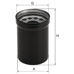 John Deere 7330 6068HRW81 W1022 alyvos filtras Mann & Hummel