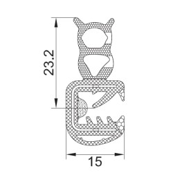 John Deere 7330PR 6068HRW75 CA3729 Stiklas Guma 20m