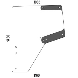 John Deere 7330PR 6068HRW75 L174348N Kairės durys
