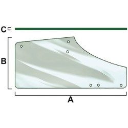 John Deere 7430PR 6068HRW83 VPM7369 Durų stiklas RH