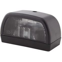 John Deere 7215R 2KA998523001 Valstybinio numerio apšvietimas 10W, stačiakampis, 12V, juodas, užsukamas, 102x56,5 mm, Hella