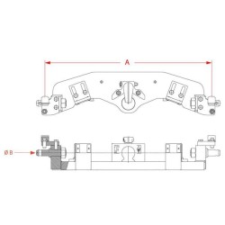John Deere 7250R 8004474 priekabos rutulinė mova 80mm