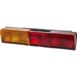 Case - IH AVJ60 02350000 Galinis žibintas LH stačiakampis, raudonas/gintaras, užsukamas, 305x62x100mm Deutsch kištukas, Cobo