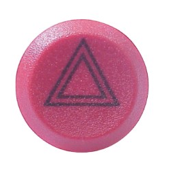 Case - IH C42 11100080PN Stūmoklinis jungiklis, pavojaus žibintai, apvalūs, raudoni