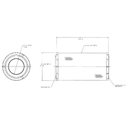 John Deere 8300T 6081 P606803 Oro filtras Donaldson