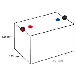 John Deere 8410 605102080KR Baterija 12V 105Ah 800A Kramp