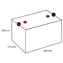 John Deere 8220 605102080A742 Baterija 12V 105Ah 800A Promotive Heavy Duty VARTA