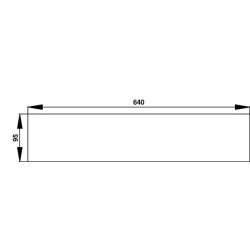 Case - IH C55 134568349 Apatinis galinis stiklas