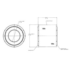 John Deere 8420T P603755 Oro filtras išorinis Donaldson