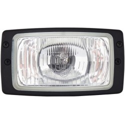 Case - IH C55 1AB006213001 Halogeninis žibintas, stačiakampis, 12V, skaidrus, prisukamas, 182x94x102mm AMP kištukas, Hella