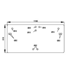 Case - IH C64 D7105 galinio lango viršutinė dalis