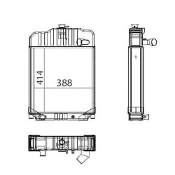 Case - IH C64 133153001N Radiatorius
