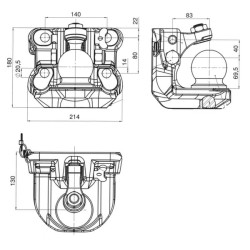 Case - IH C64 00670040A02 Buksyravimo rutulio jungtis