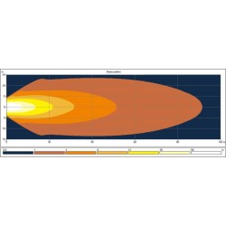 John Deere 9420 LA10600 Darbinis šviesos diodas, 39W, 3500lm, ovalus, 10/30V, 138x93x69mm, platus potvynis, 13 LED, Kramp