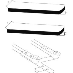 John Deere 9510R/RT CA35600 Valytuvo šluostė 600 mm