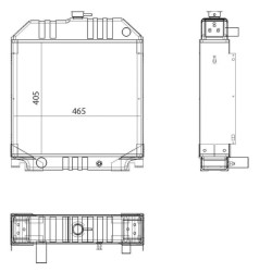 Case - IH CS48 130300530001N radiatorius
