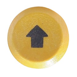 Case - IH CS52 11245400PN Stūmimo jungiklis, pakėlimas ir nuleidimas, apvalus, geltonas