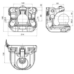 Case - IH CS52 00670040A02 Buksyravimo rutulio jungtis