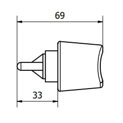 Case - IH CS63 CA4045 Išorinių durų užraktas kairėje/dešinėje