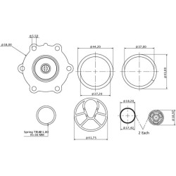 Case - IH CS75 4157606N Kuro pakėlimo siurblio remonto komplektas