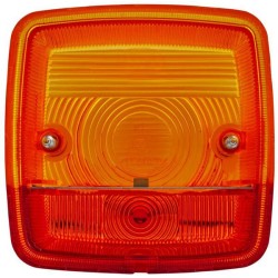 Case - IH 533 9EL115003011 Šviesus objektyvas, gintarinis/raudonas, kvadratinis LH/RH/galinis Hella