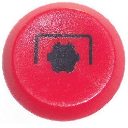 Case - IH CS85 Pro 11145340PN Stūmimo jungiklis, GTV, apvalus, raudonas