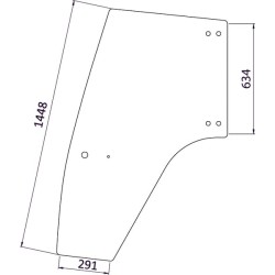 Case - IH CS86 D7127 Durų langas