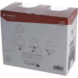 2 sinchronizuojamų LED mirksinčių švyturių rinkinys TWIN, 12-24V, lankstus LA20095