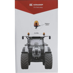 2 sinchronizuojamų LED mirksinčių švyturių rinkinys TWIN, 12-24V, lankstus LA20095