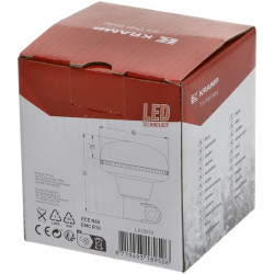 Švyturys LED, žemo profilio, 15W, 12-24V, gintaro spalvos, DIN stulpas, Ø 86mm x97mm LA20093