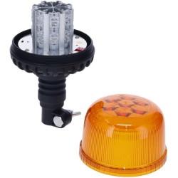 Švyturys LED, 20W, 12-24V, gintaro spalvos, lankstus stulpo tvirtinimas, Ø 126mm x201mm LA20090